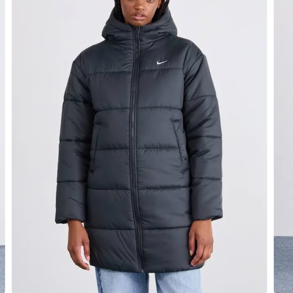 Nike long puffer jacket size M